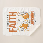Hoera voor Faith & Fellowship - Oktoberfest T-shir Sherpa Deken (Voorkant (horizontaal))