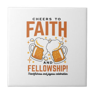 Hoera voor Faith & Fellowship - Oktoberfest T-shir Tegeltje