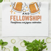 Hoera voor Faith & Fellowship - Oktoberfest T-shir Theedoek (Gevouwen)