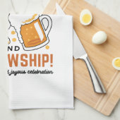 Hoera voor Faith & Fellowship - Oktoberfest T-shir Theedoek (Quarter Fold)