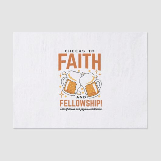 Hoera voor Faith & Fellowship - Oktoberfest T-shir Tissuepapier (Voorkant)