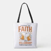 Hoera voor Faith & Fellowship - Oktoberfest T-shir Tote Bag (Achterkant)