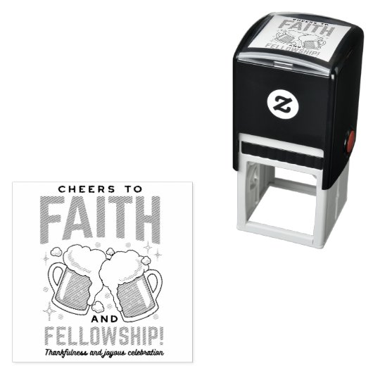 Hoera voor Faith & Fellowship - Oktoberfest T-shir Zelfinktende Stempel (In situ)