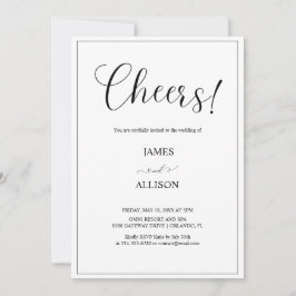 Hoera voor Forev Cheers Elegant Minimalist Simple Kaart
