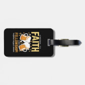 Hoera voor Geloof & Fellowship - Oktoberfest Bagagelabel (Achterkant horizontaal)