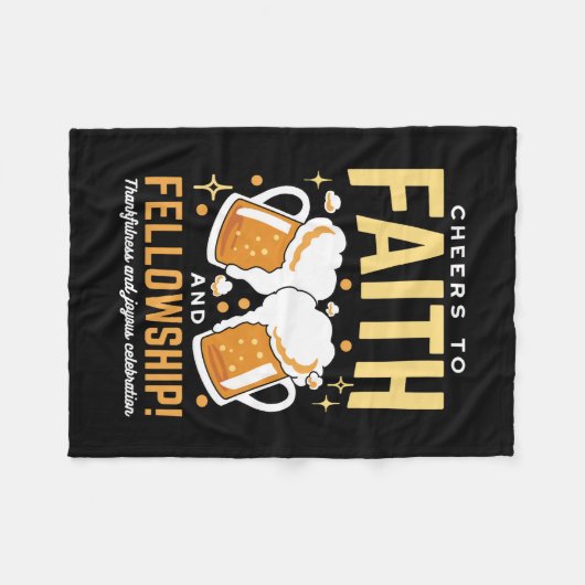 Hoera voor Geloof & Fellowship - Oktoberfest Fleece Deken (Voorkant (Horizontaal))