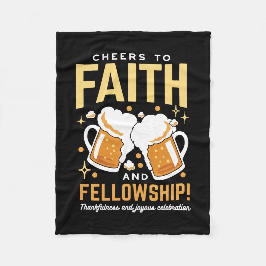 Hoera voor Geloof & Fellowship - Oktoberfest Fleece Deken (Voorkant)