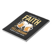 Hoera voor Geloof & Fellowship - Oktoberfest Notitieblok (Linkerzijde)