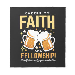 Hoera voor Geloof & Fellowship - Oktoberfest Notitieblok