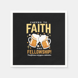 Hoera voor Geloof & Fellowship - Oktoberfest Servet