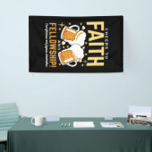 Hoera voor Geloof & Fellowship - Oktoberfest Spandoek (Beurs)
