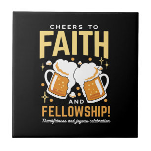 Hoera voor Geloof & Fellowship - Oktoberfest Tegeltje