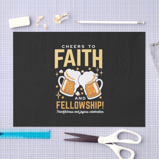 Hoera voor Geloof & Fellowship - Oktoberfest Tissuepapier (Craft)