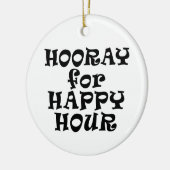 Hoera voor Happy Hour Ornament (Links)