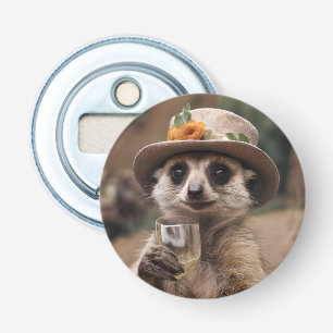Hoera voor het leven: Gran Meerkat geniet van een Button Flesopener
