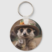 Hoera voor het leven: Gran Meerkat geniet van een Sleutelhanger (Achterkant)