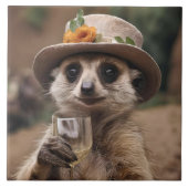 Hoera voor het leven: Gran Meerkat geniet van een  Tegeltje (Voorkant)