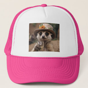 Hoera voor het leven: Gran Meerkat geniet van een  Trucker Pet