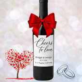 Hoera voor het liefdesscript - Elegant Charm Wijn Etiket