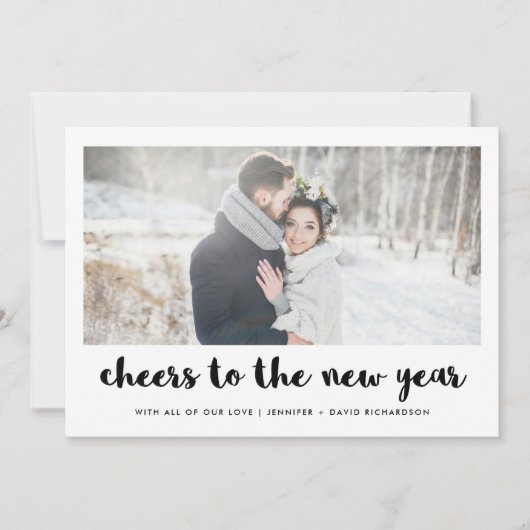 Hoera voor het nieuwe jaar | Foto Feestdagenkaart (Voorkant)