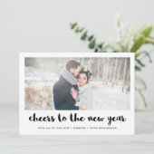 Hoera voor het nieuwe jaar | Foto Feestdagenkaart (Staand voorkant)