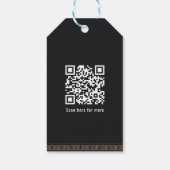 Hoera voor het nieuwe jaar Modern Business Appreci Cadeaulabel (Achterkant)