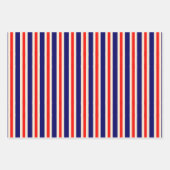 Hoera voor het Rood Wit en Blauw Inpakpapier Vel (Voorkant)
