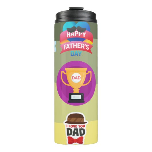 Hoera voor het vaderschap thermosbeker (Voorkant)