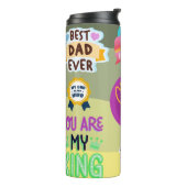 Hoera voor het vaderschap thermosbeker (Gedraaid links)