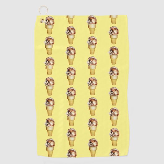 Hoera voor ijskap golfhanddoek (Voorkant)