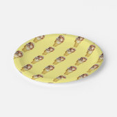 Hoera voor ijskap papieren bordje (Gekanteld)