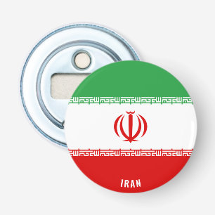 Hoera voor Iran! Prachtig patriottisch Button Flesopener