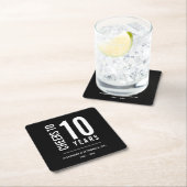 Hoera voor Jaren in Business Jubileum Kartonnen Onderzetters (Insitu)