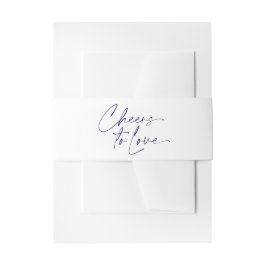 Hoera voor Love Invitation Belly Band Uitnodigingen Wikkel