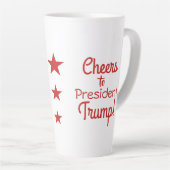 Hoera voor President Trump! Latte Mok (Rechterhoek)