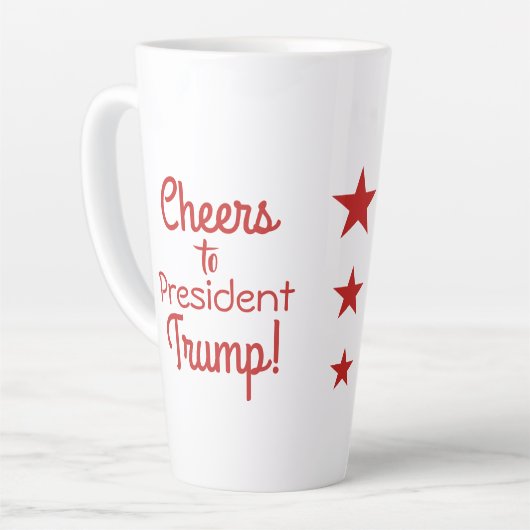 Hoera voor President Trump! Latte Mok (Linkerhoek)
