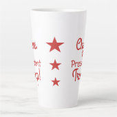 Hoera voor President Trump! Latte Mok (Voorkant)