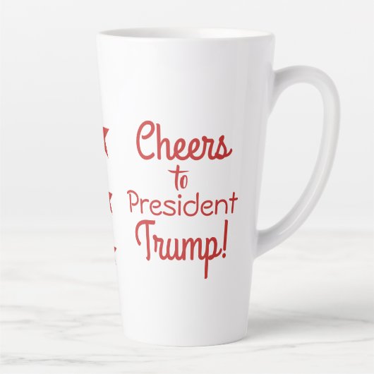 Hoera voor President Trump! Latte Mok (Rechts)
