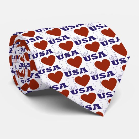 Hoera voor rood, wit en blauw stropdas (Opgerold)