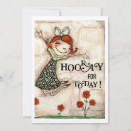 Hoera voor vandaag! - Frameable Art Kaart