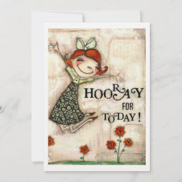 Hoera voor vandaag! - Frameable Art Kaart