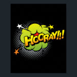 Hoera!! Vrolijke Pop Art Comic Celebration Poster<br><div class="desc">Vier het met een uitbarsting van kleur en opwinding met behulp van dit levendige 'Hooray!!!' pop art design. Geïnspireerd door de feestelijke energie van klassieke stripboeken, voegt dit levendige stuk een vreugdevol en dynamisch element toe aan elke ruimte, waardoor het perfect is voor diegenen die houden van gedurfde en expressieve...</div>