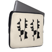 Hoes voor Laptop - Abstract dubbelzijdig (Voorkant Rechts)