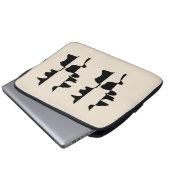 Hoes voor Laptop - Abstract dubbelzijdig (Voorkant onderkant)