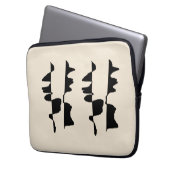 Hoes voor Laptop - Abstract dubbelzijdig (Voorkant Links)