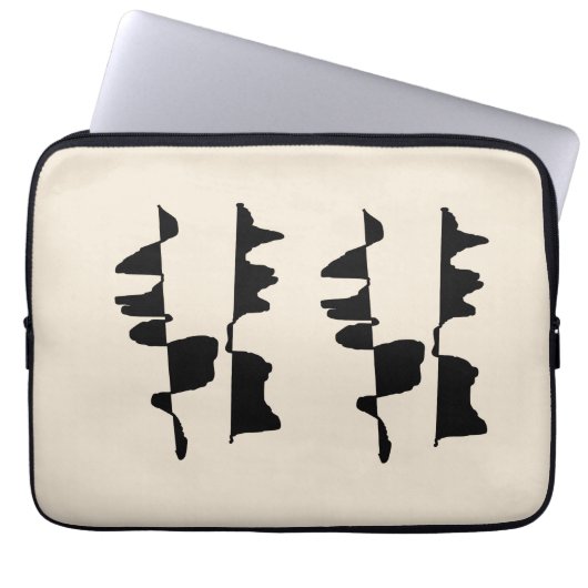 Hoes voor Laptop - Abstract dubbelzijdig (Voorkant)