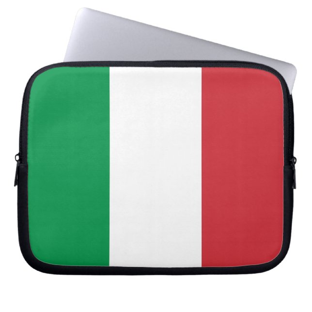 hoes voor laptop met Italiaanse vlag (Voorkant)