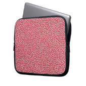 hoes voor rode polka dot-laptop (Voorkant Links)
