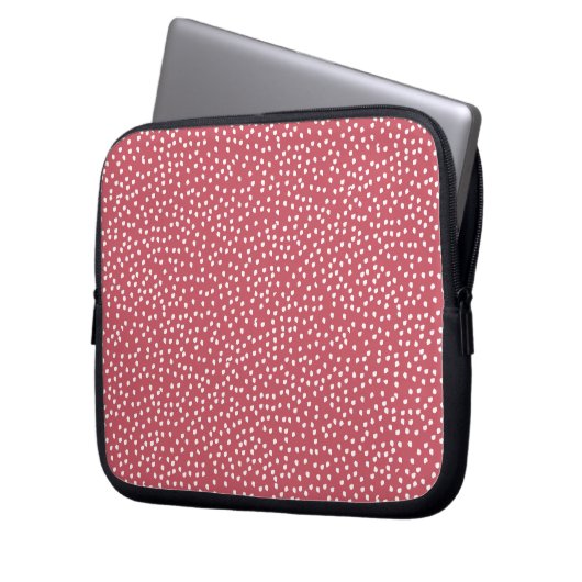 hoes voor rode polka dot-laptop (Voorkant Links)