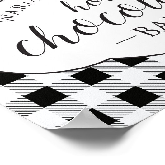 hoes voor warme chocolademelk poster (Hoek)